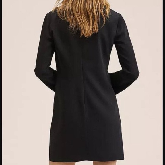 MANGO Women's Neck Applique Dress Size XXS in Black - Picture 2 of 4